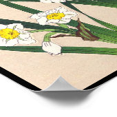 Poster Calandre florale du Japon Kawarazaki Shodo japan (Coin)