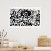 Poster Calavera Oaxaqueña par José Guadalupe Posada (Cuisine)