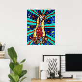 Poster Calavera Virgen Guadalupe (Bureau à domicile)