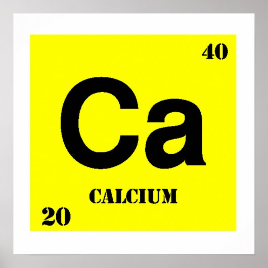 Poster Calcium (Devant)