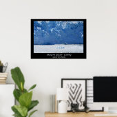 Poster Calcul du glacier Margerie/Baie des Glaciers Alask (Bureau à domicile)