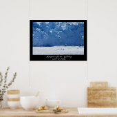 Poster Calcul du glacier Margerie/Baie des Glaciers Alask (Cuisine)