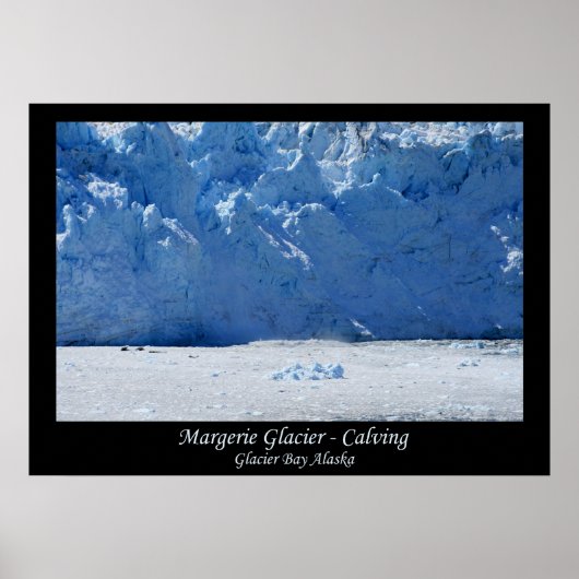 Poster Calcul du glacier Margerie/Baie des Glaciers Alask (Devant)