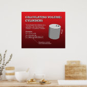 Poster Calcul du volume : cylindres *MIS À JOUR* (Cuisine)