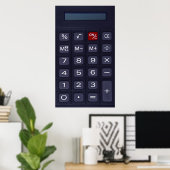 Poster calculatrice (Bureau à domicile)