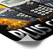 Poster Calculatrice Ti-84 Plus Prof de maths drôle (Coin)