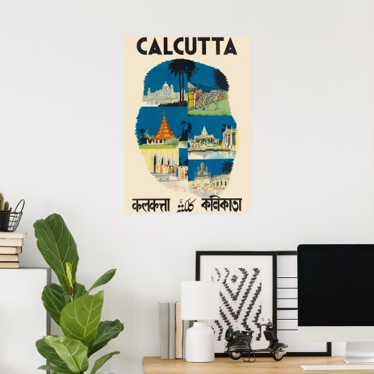 POSTER CALCUTTA (Bureau à domicile)
