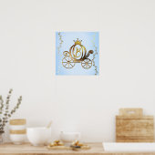 Poster Calèche de la Princesse en Or Histoire Bleue Perso (Cuisine)