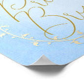 Poster Calèche dorée élégante Livre de contes personnalis (Coin)