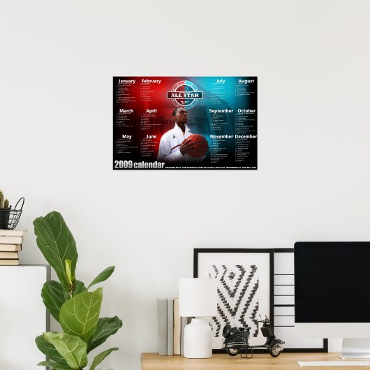 Poster calendrier (Bureau à domicile)