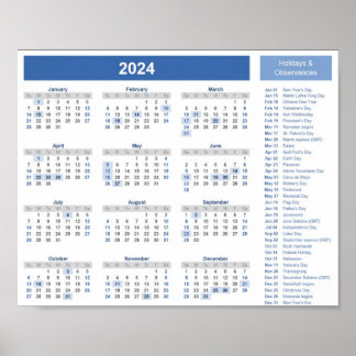 Poster calendrier
