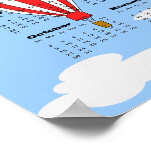 Poster Calendrier 2011 Ballons (Coin)