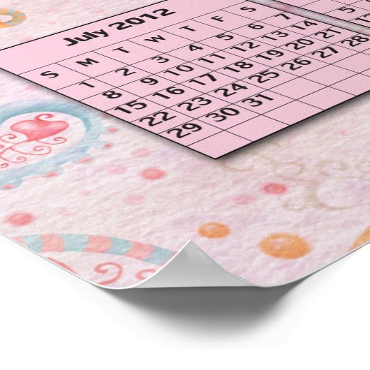 Poster Calendrier 2012 Trois Petits Anges (Coin)