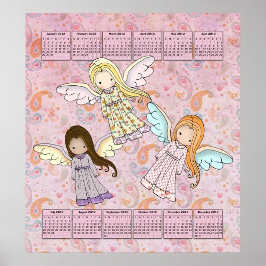 Poster Calendrier 2012 Trois Petits Anges (Devant)