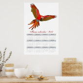 Poster calendrier 2015 de l'ara macao (Cuisine)