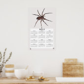 Poster calendrier 2015 de l'araignée de loup (Cuisine)