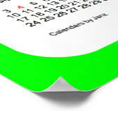 Poster Calendrier 2017 des murailles de chaux par Janz Im (Coin)