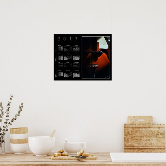 Poster Calendrier 2017 When My Guitar Gently Sleeps (Cuisine)