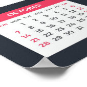 Poster Calendrier 2018 (Coin)