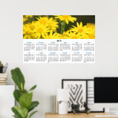 Poster Calendrier 2018 Photographie Fleurs Sauvages Dorée (Bureau à domicile)