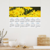Poster Calendrier 2018 Photographie Fleurs Sauvages Dorée (Cuisine)