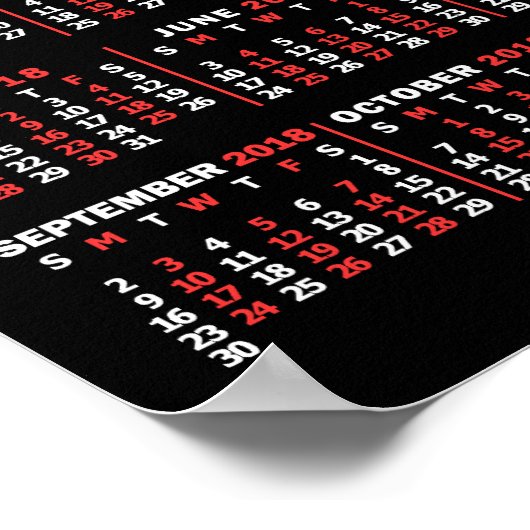 Poster Calendrier 2018 (voir description pour la nouvelle (Coin)