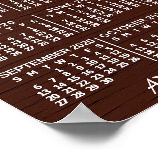 Poster Calendrier 2020 (voir description pour la nouvelle (Coin)