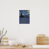 Poster Calendrier 2021 Année Nuit étoilée ou ajouter votr (Cuisine)