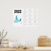 Poster Calendrier 2022 ours en pel (Cuisine)