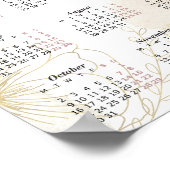 Poster Calendrier 2023, Calendrier annuel à l'aquarelle,  (Coin)