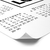 Poster Calendrier 2024 avec logo et nom de l'entreprise (Coin)