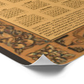 Poster Calendrier 2024 Château de Windsor Cadre en bois i (Coin)