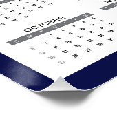 Poster Calendrier 2024 du Texas Bluebonnet (Coin)