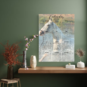 Poster Calendrier 2024 - Randonnée à cheval blanc