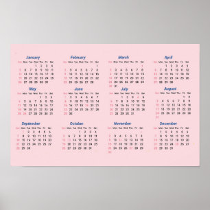 Poster Calendrier 2025