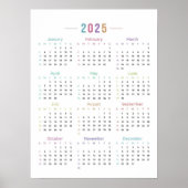 Poster Calendrier 2025 (Devant)