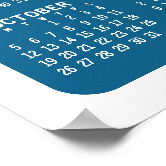 Poster Calendrier 2025 2026 - Minimum de base 2 ans (Coin)