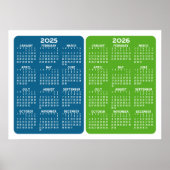 Poster Calendrier 2025 2026 - Minimum de base 2 ans (Devant)