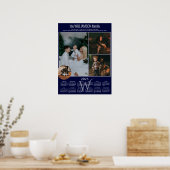 Poster Calendrier 2025 4 Photos en collage Souvenir de fa (Cuisine)