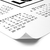 Poster Calendrier 2025 avec logo et nom de l'entreprise (Coin)