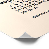 Poster Calendrier 2025 Blanc Antique par Janz Print (Coin)