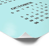 Poster Calendrier 2025 Conception du salon de coif (Coin)