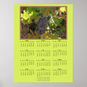 Poster Calendrier - 2025 Raisins sur la vigne