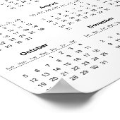 Poster Calendrier 2025 Simple et Élégant |