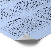 Poster Calendrier 2025 Simple et Élégant |  (Coin)