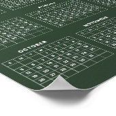 Poster Calendrier 2025 Simple mais Élégant |  (Coin)