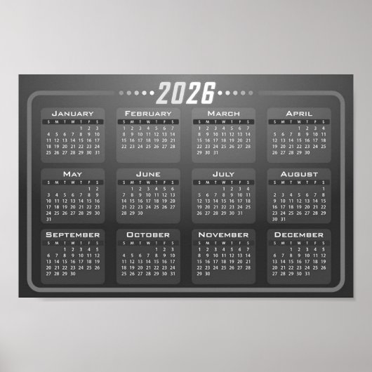 Poster Calendrier 2026 (Devant)