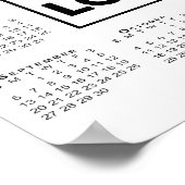 Poster Calendrier 2026 avec logo et nom de l'entreprise (Coin)