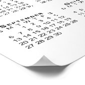 Poster Calendrier 2026 Badlands Montagnes Désertiques Blu (Coin)