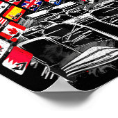 Poster Calendrier 2026 Circuit de course Calendrier Lieux (Coin)